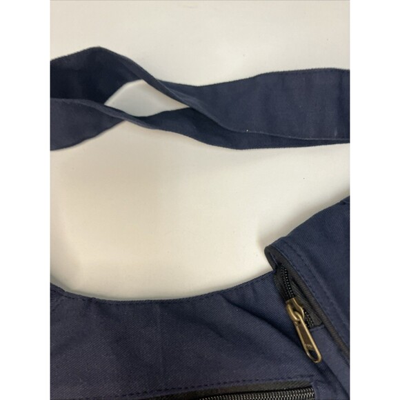 New W/Tag Kala Siddhartha Handmade Blue Sling Crossbody Bag Denim Multi Pocket - Picture 9 of 14